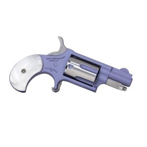NAA 22 LR Orchid Mini Revolver .22 LR 5rd Capacity 1.13" Barrel Orchid Cerakote Frame w/ Pearl Birds Head Grip
